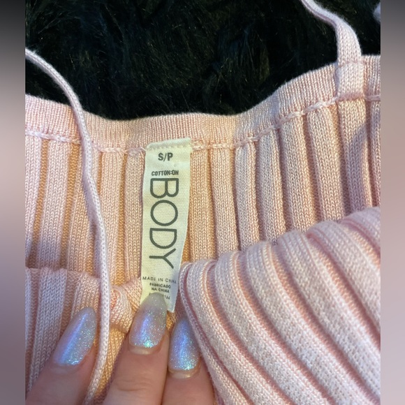 Cotton On Body Pink & Blue Knit Cami - Picture 3 of 3